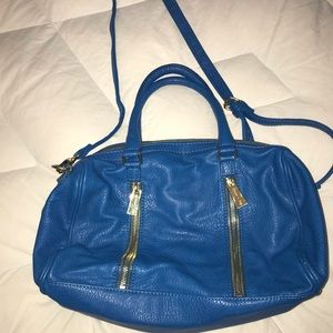 Royal blue leather crossbody!